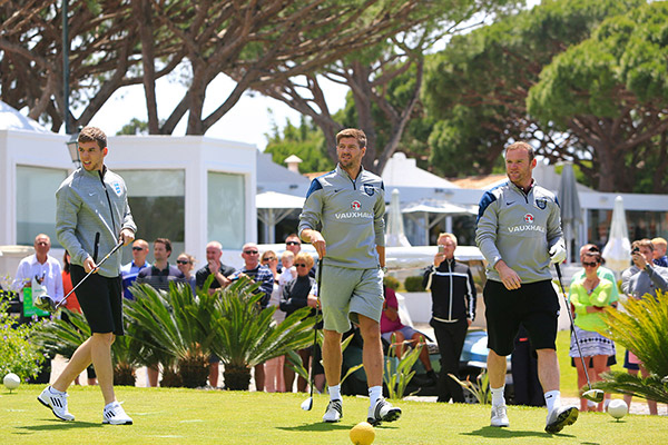 England Team visit Vale do Lobo in the Algarve