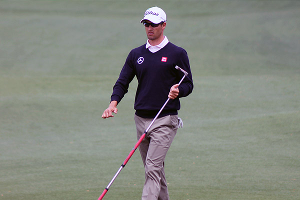 Adam Scott happy with return to long putter at Masters