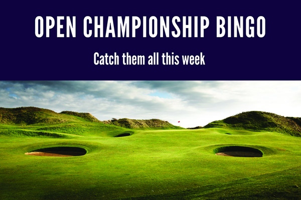 Open Championship Bingo Golf