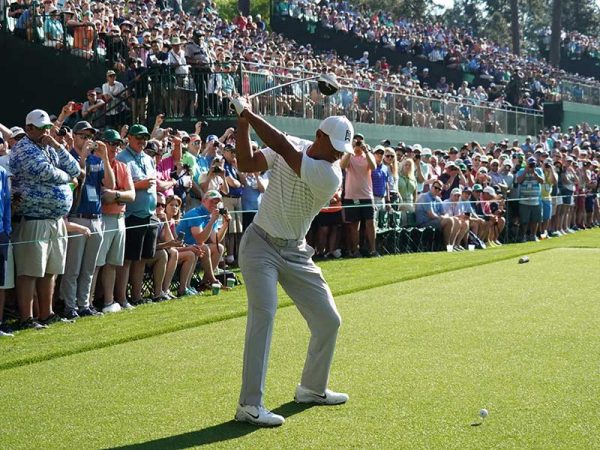 Tiger Woods at The Masters in 2018