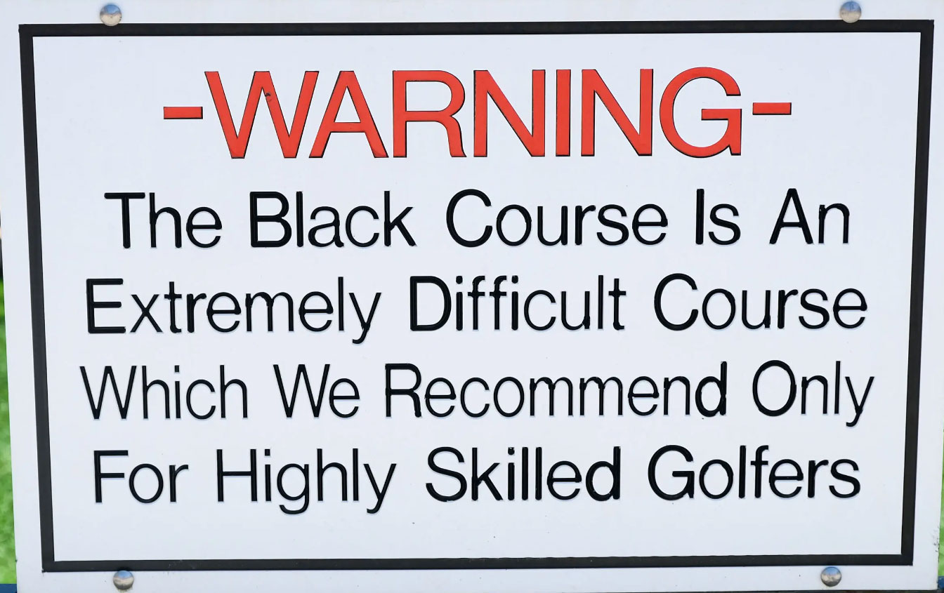 Bethpage Black a difficult course