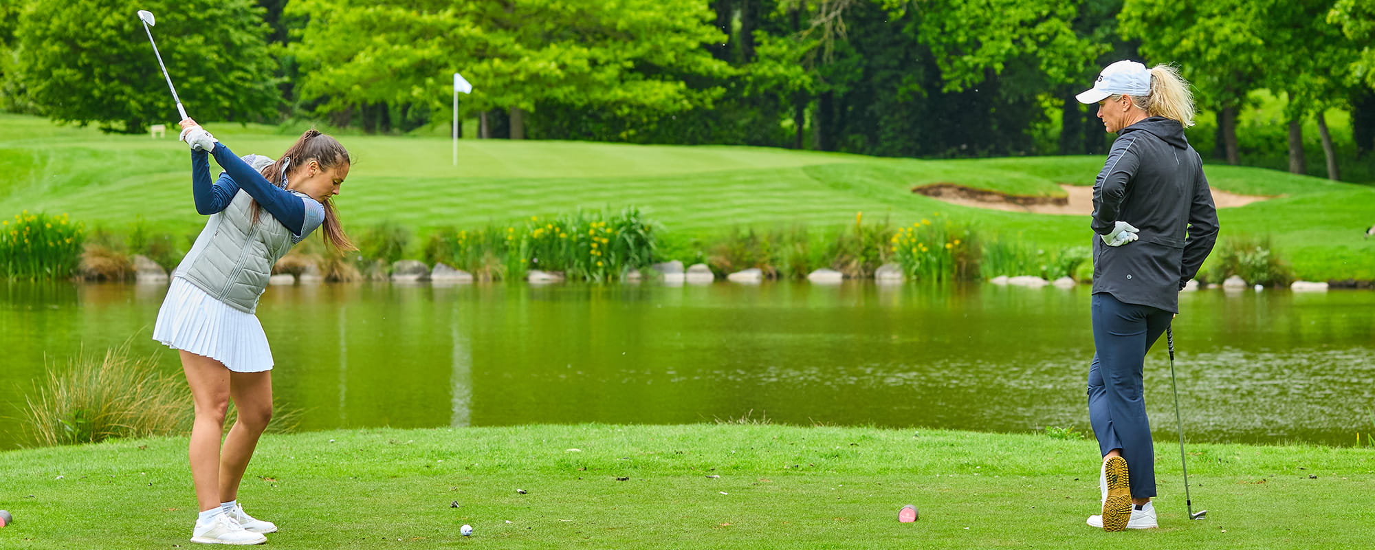 Suzann coaching at The Belfry